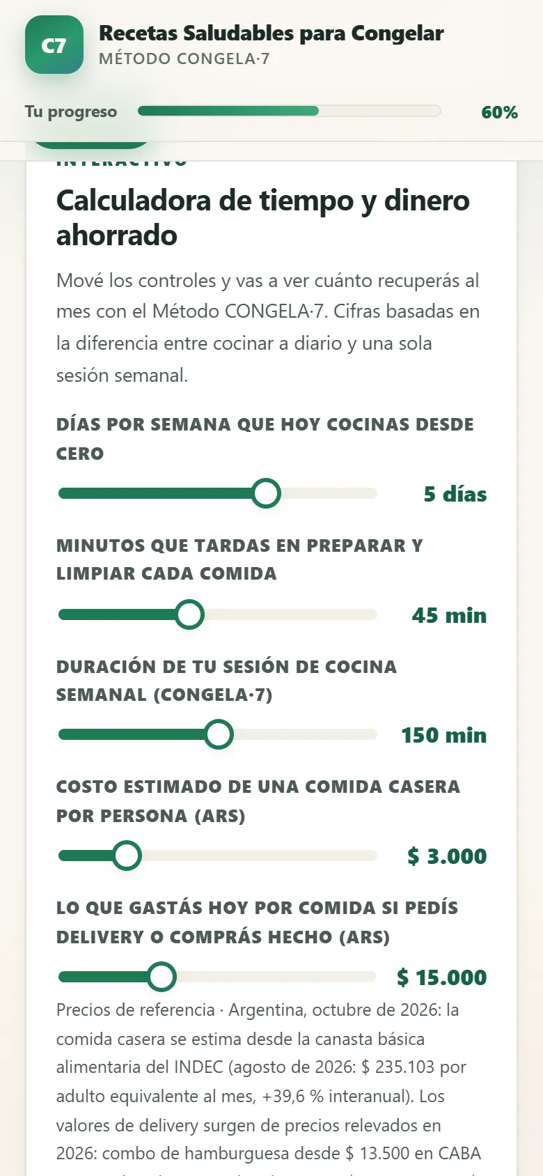 Calculadora de tiempo y dinero ahorrado